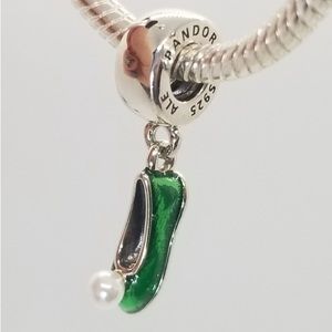 PANDORA Silver Tinker Bell's Shoe Dangle Charm